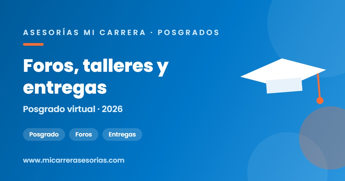 apoyo tareas posgrado virtual