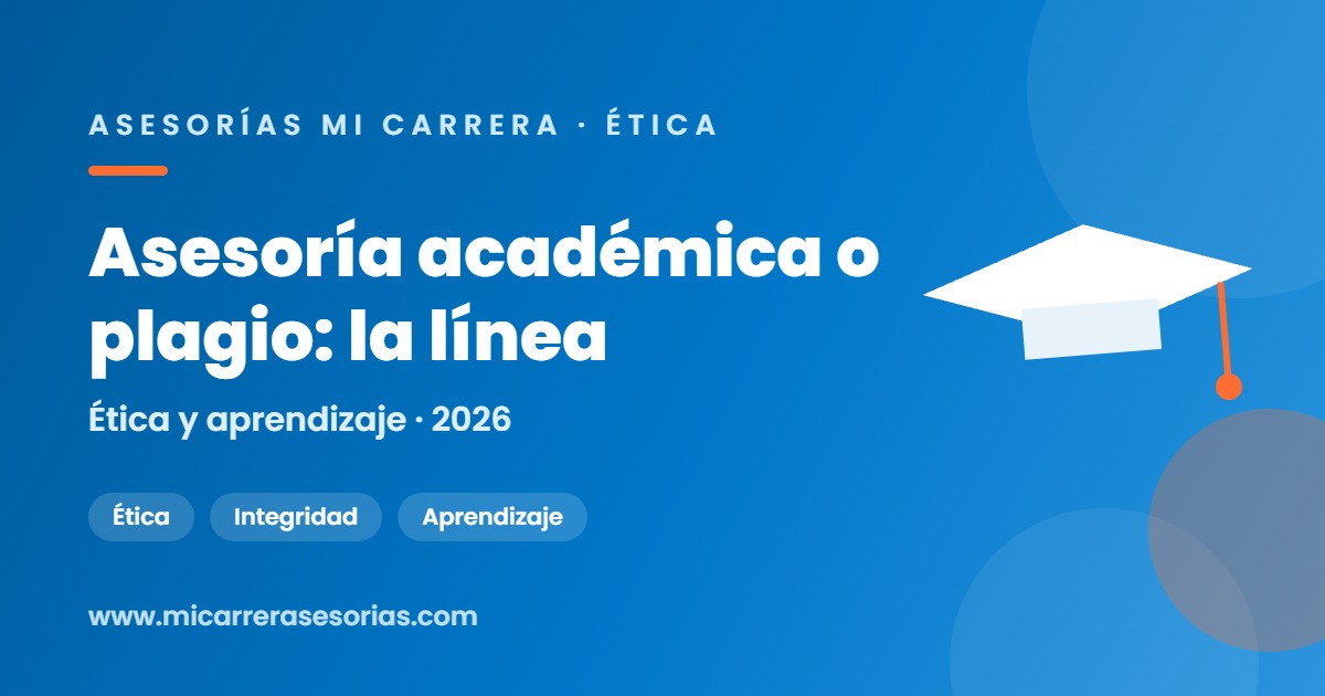 asesoría académica o plagio
