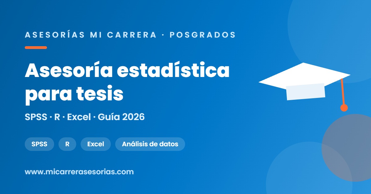 asesoría estadística tesis SPSS
