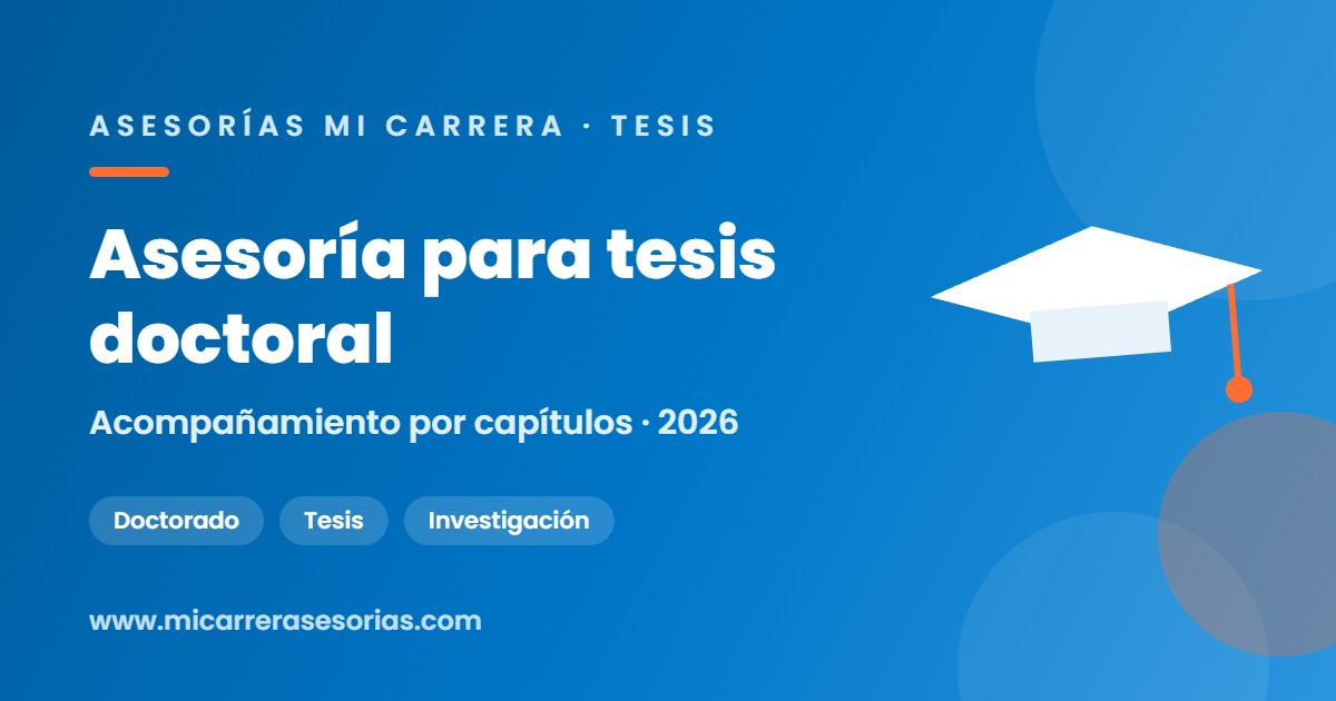 asesoría tesis doctoral