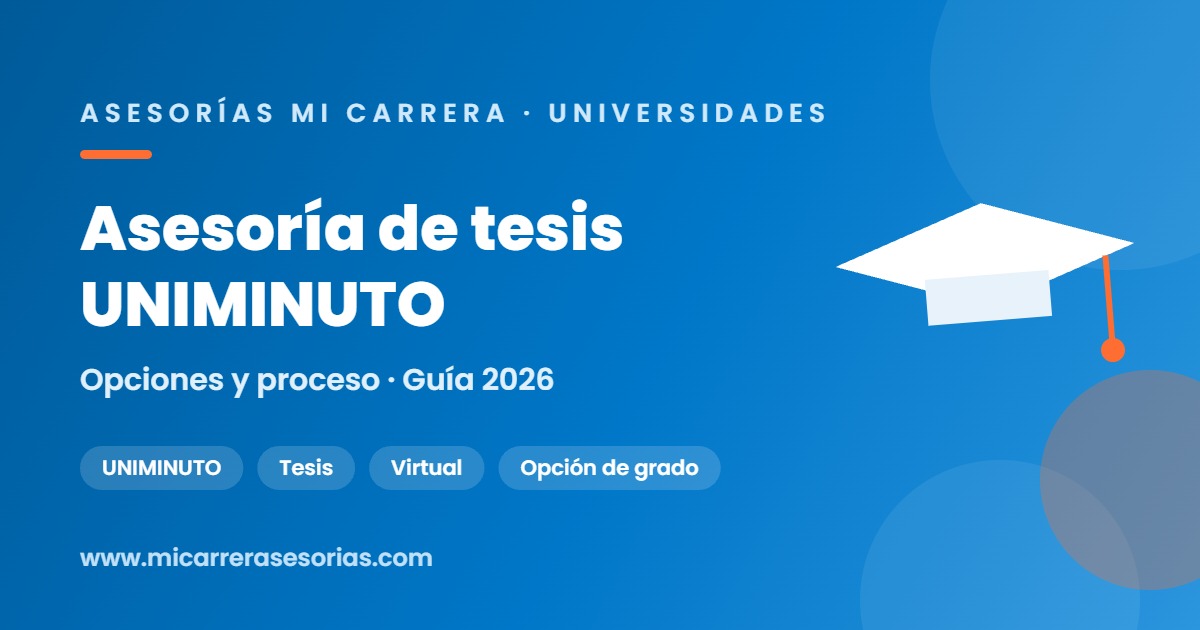 asesoría tesis UNIMINUTO