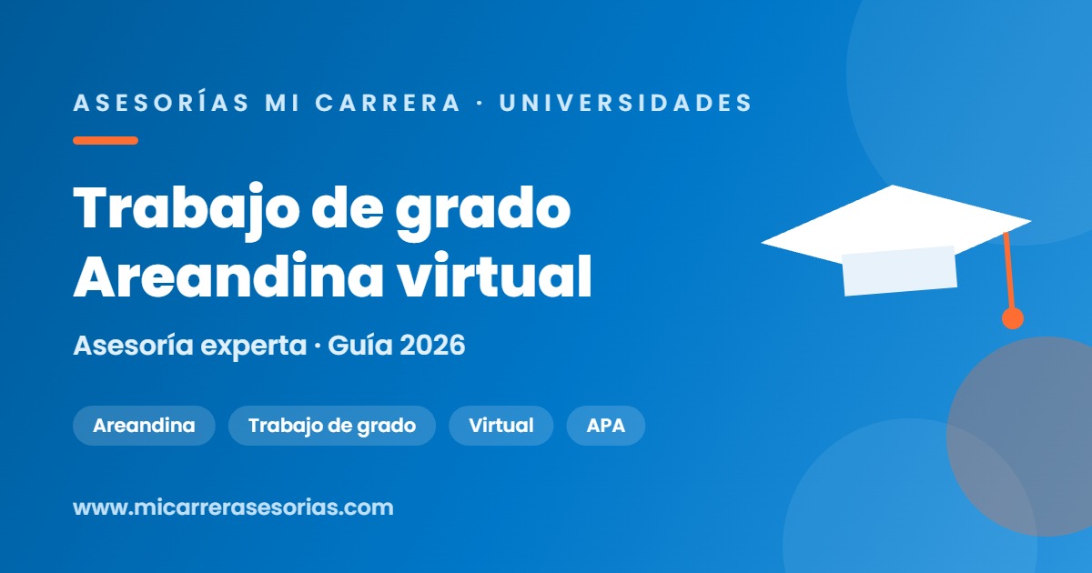 asesoría trabajo de grado areandina
