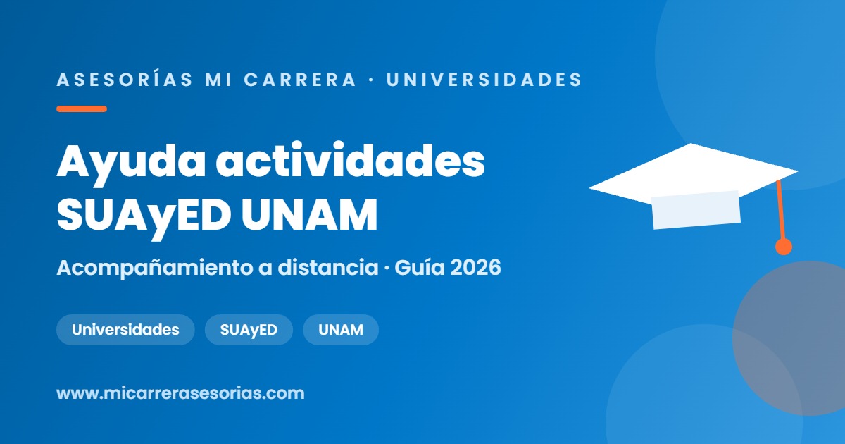 ayuda actividades suayed unam