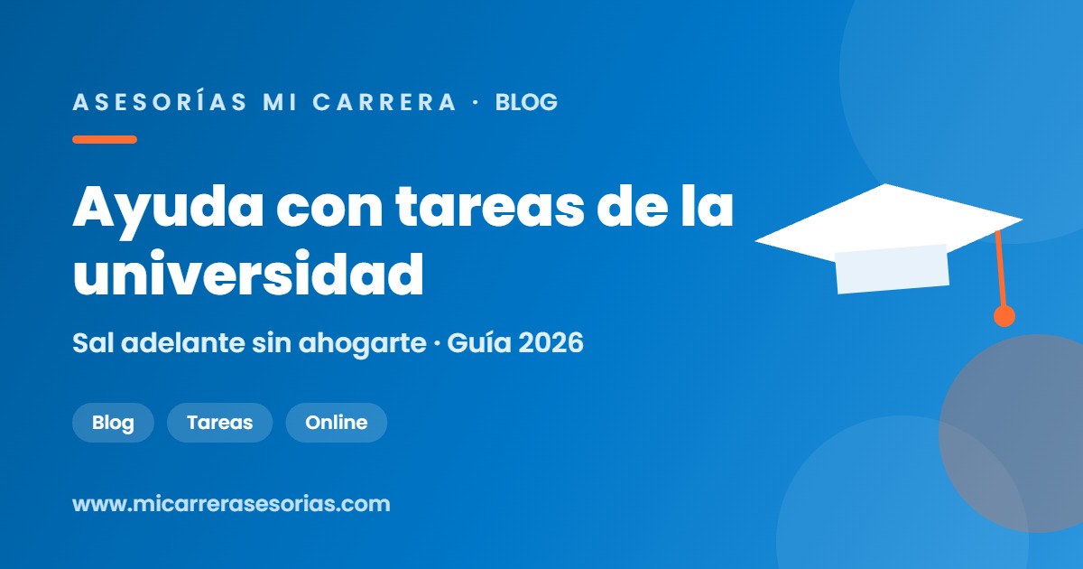 ayuda con tareas de la universidad