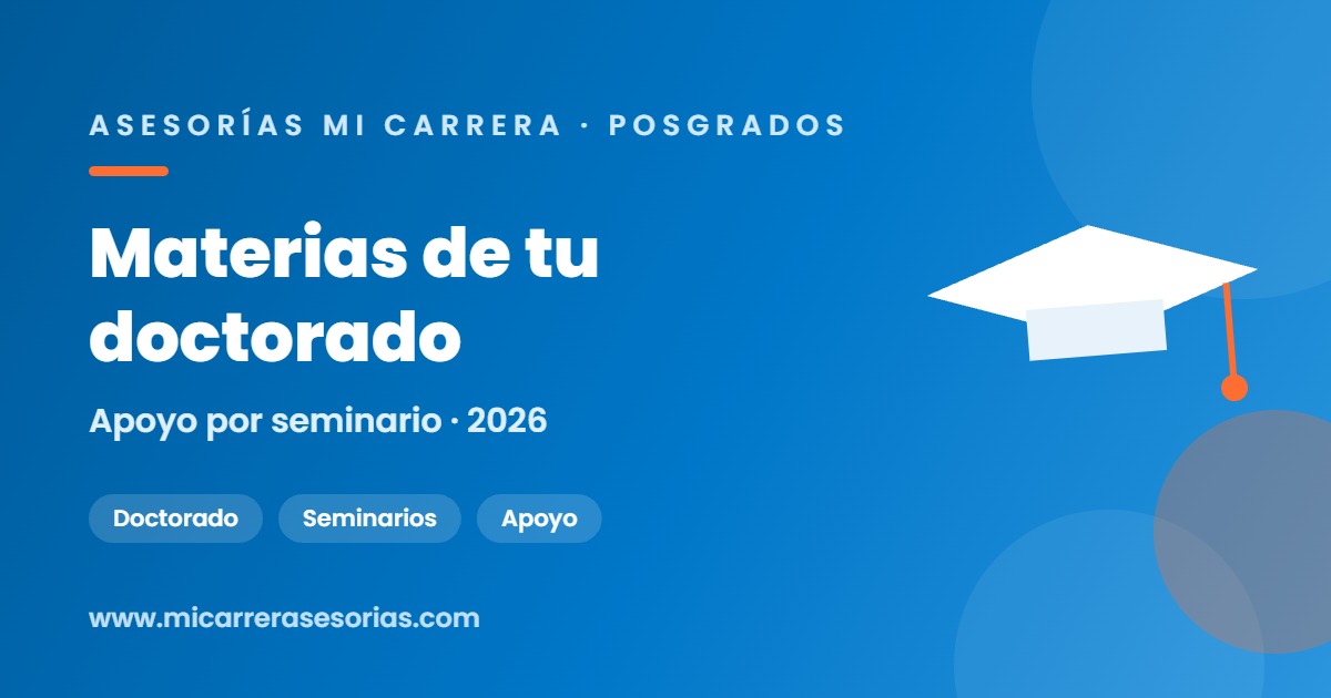 ayuda materias de doctorado