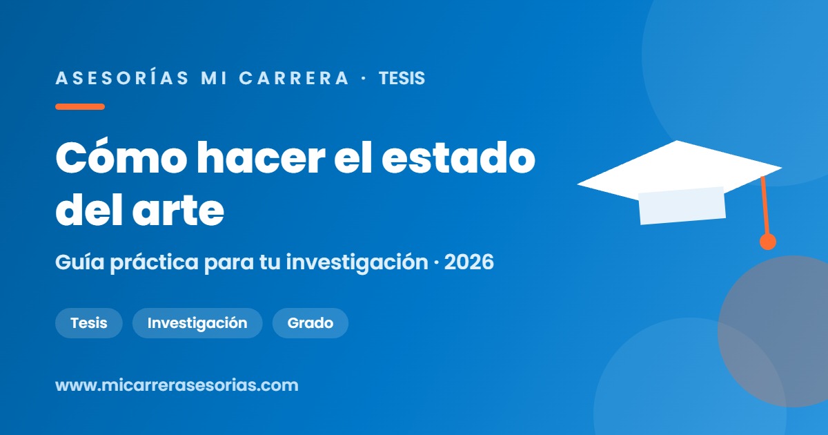 como hacer el estado del arte