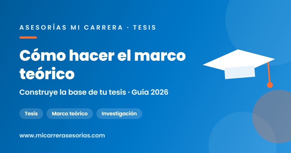 como hacer marco teorico tesis
