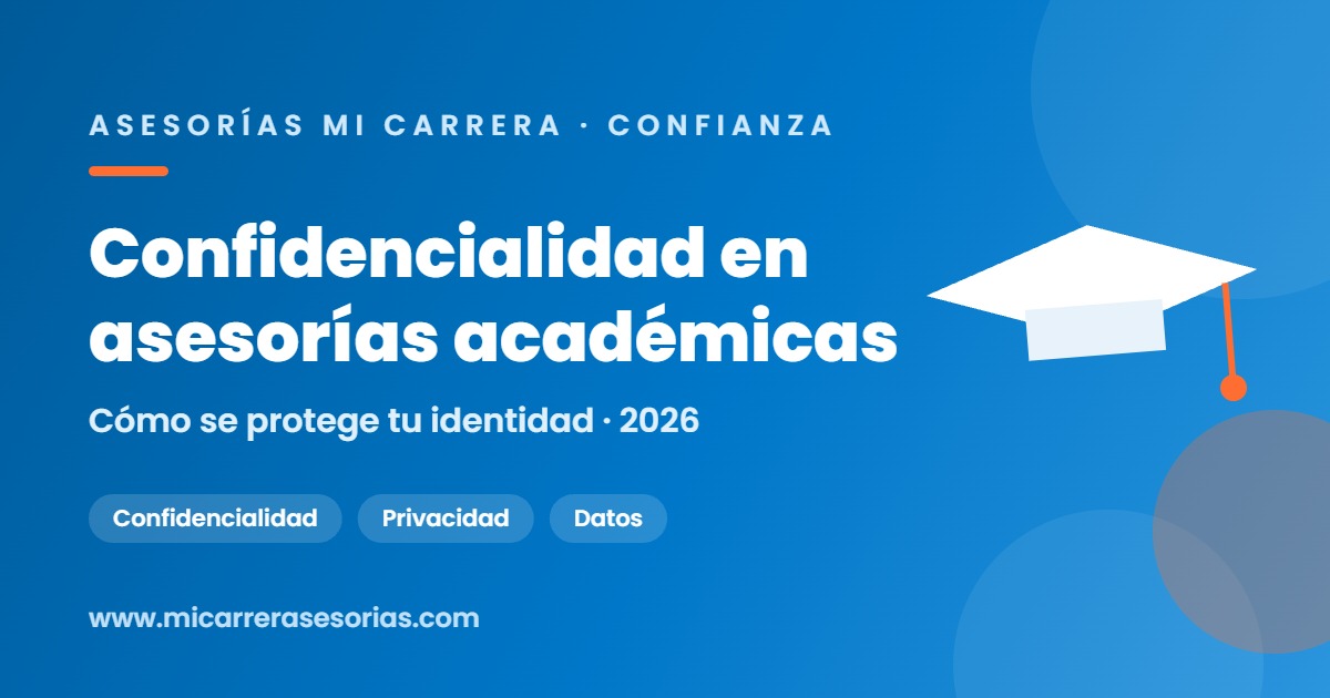 confidencialidad asesoría académica