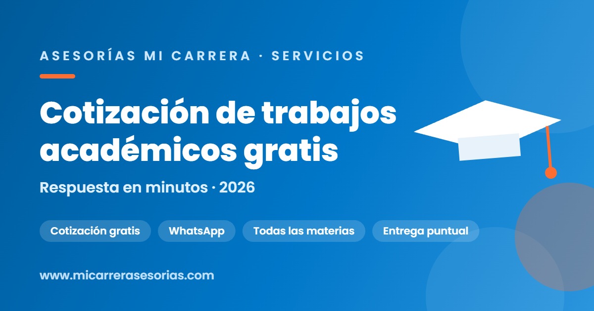 cotización trabajos académicos