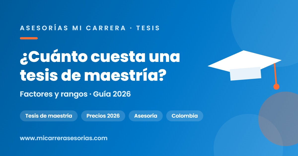 cuánto cuesta una tesis de maestría