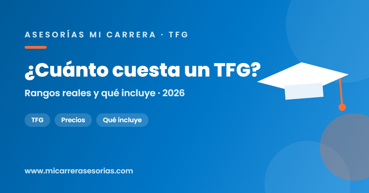 cuánto cuesta un TFG