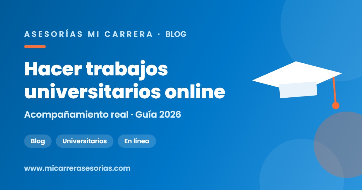 hacer trabajos universitarios online