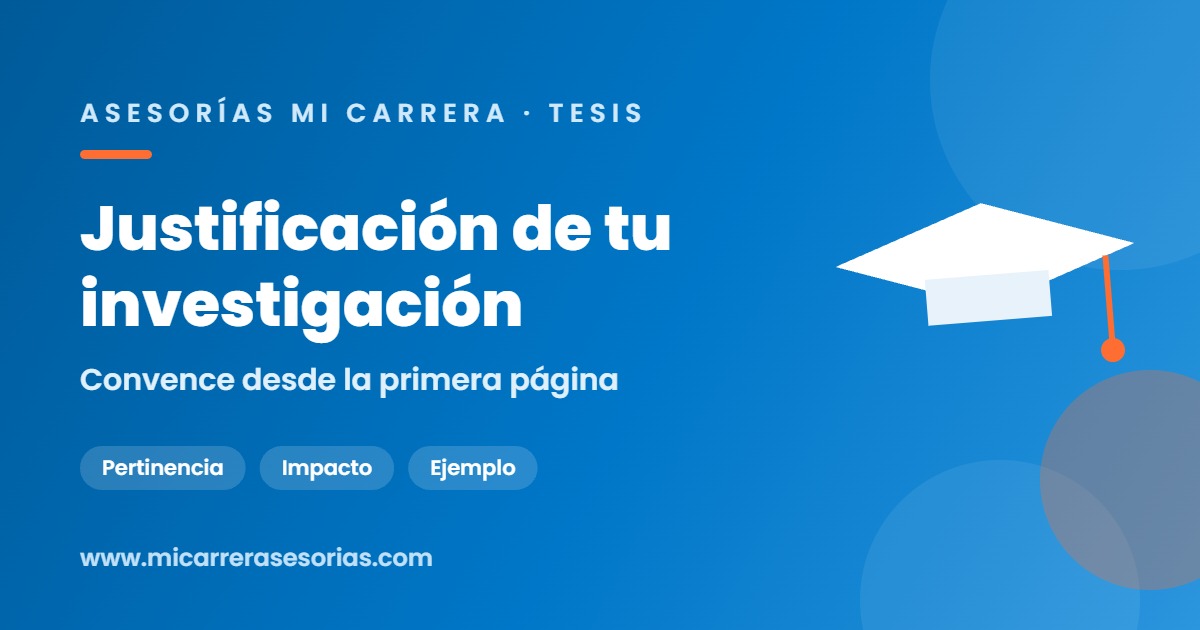 justificación de una investigación