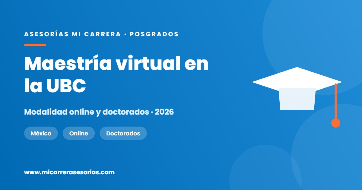 Maestría virtual en la Universidad de Baja California: qué verificar antes