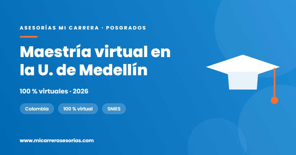 Maestría virtual en la Universidad de Medellín: derecho, software y educación