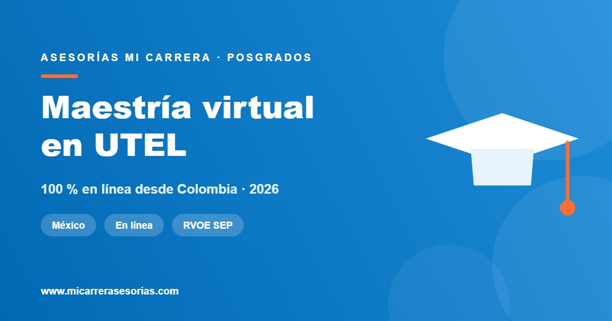 Maestría virtual en UTEL