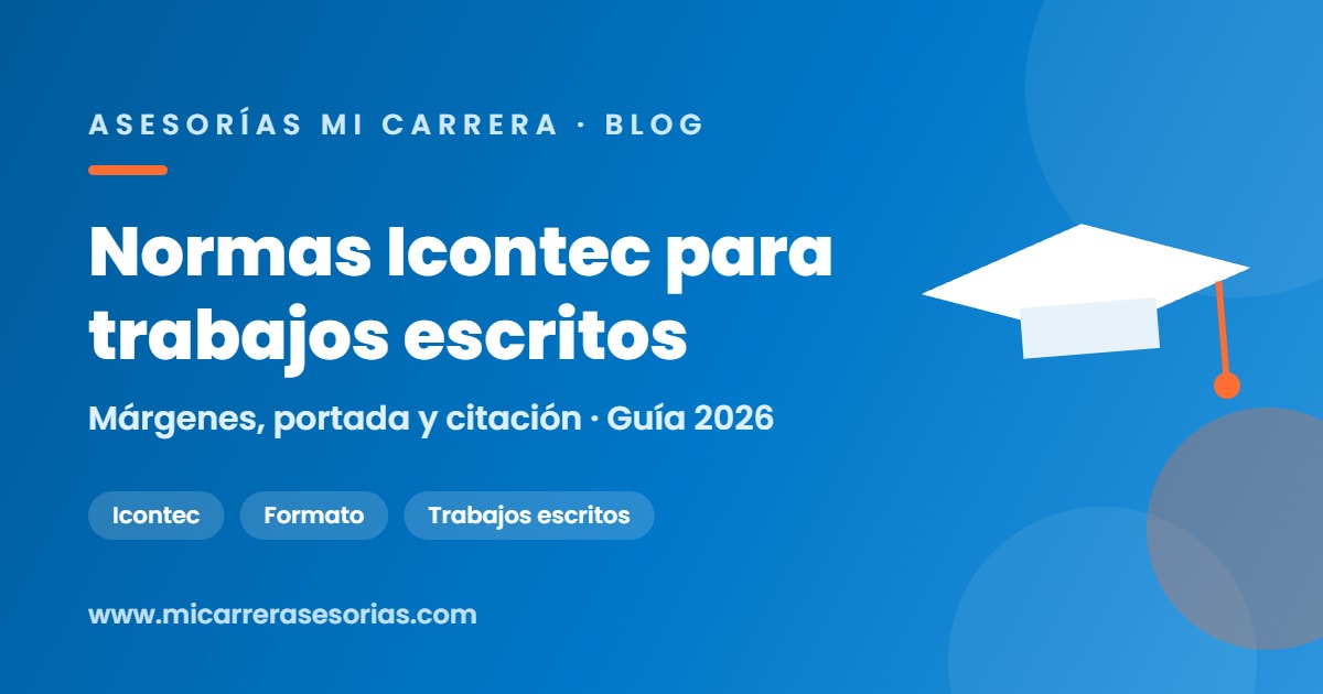 normas icontec trabajos escritos