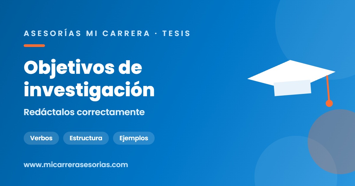 objetivos generales y específicos
