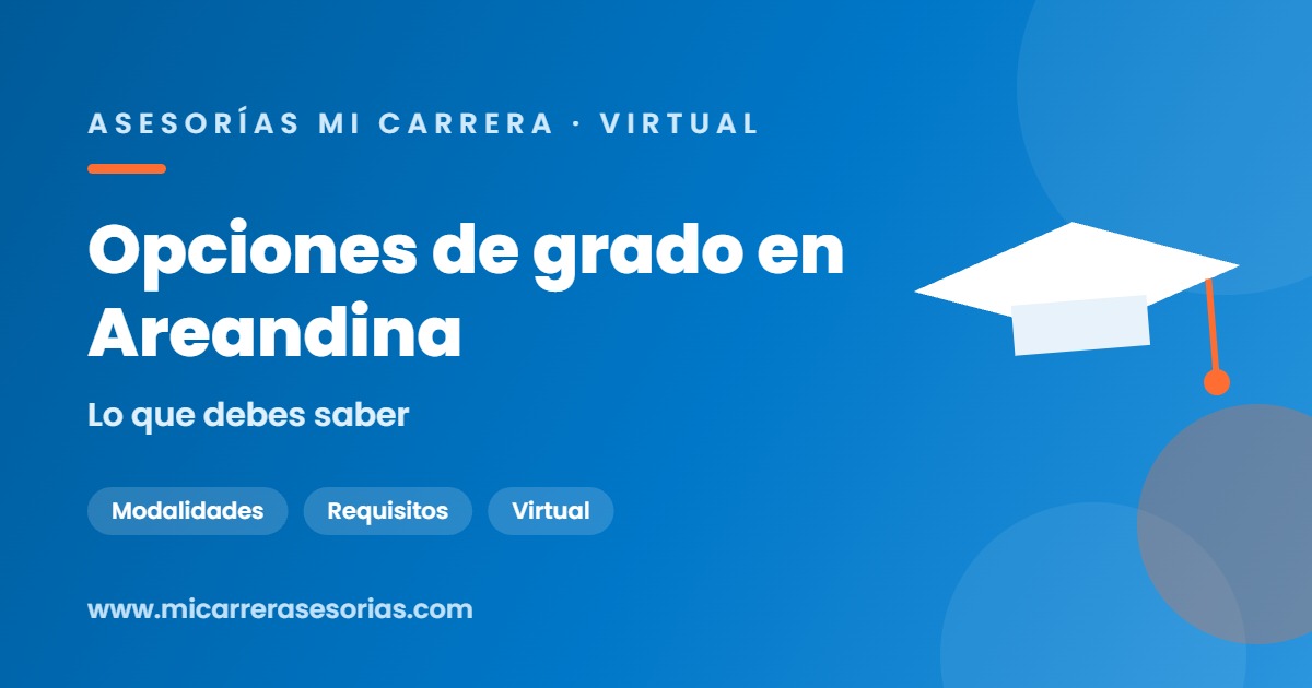 opciones de grado Areandina