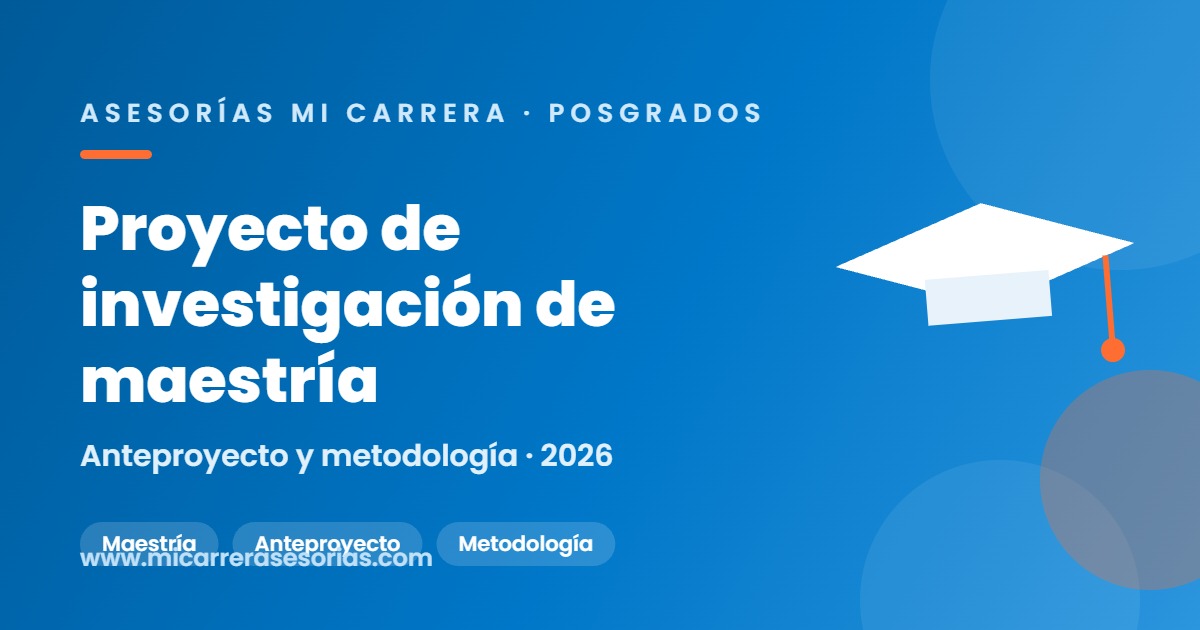 proyecto de investigación maestría