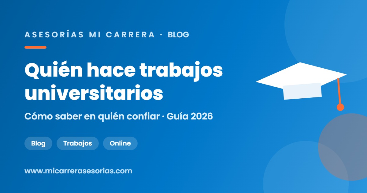 quien hace trabajos universitarios