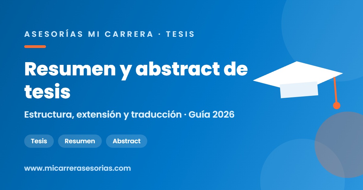 resumen y abstract tesis