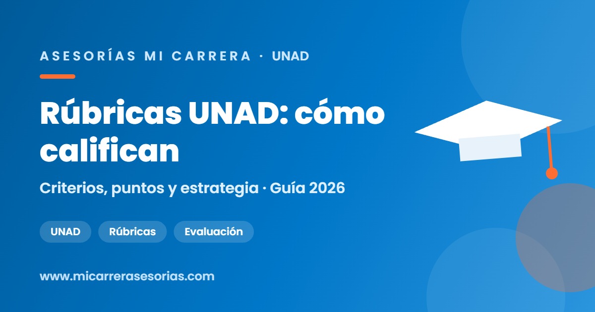 rubricas unad como califican