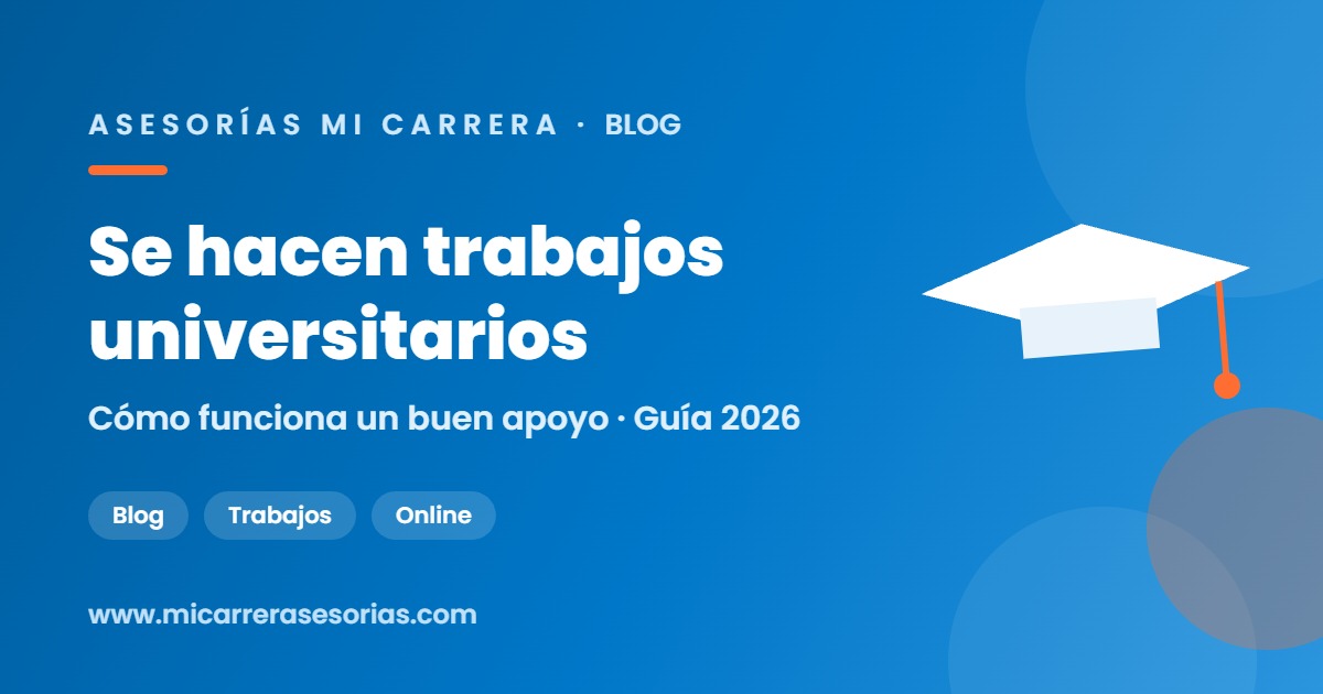 se hacen trabajos universitarios
