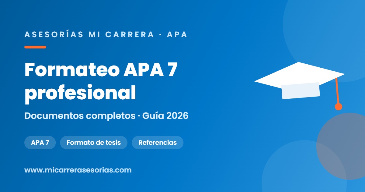 servicio formateo APA