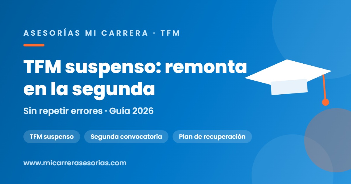 TFM suspenso segunda convocatoria