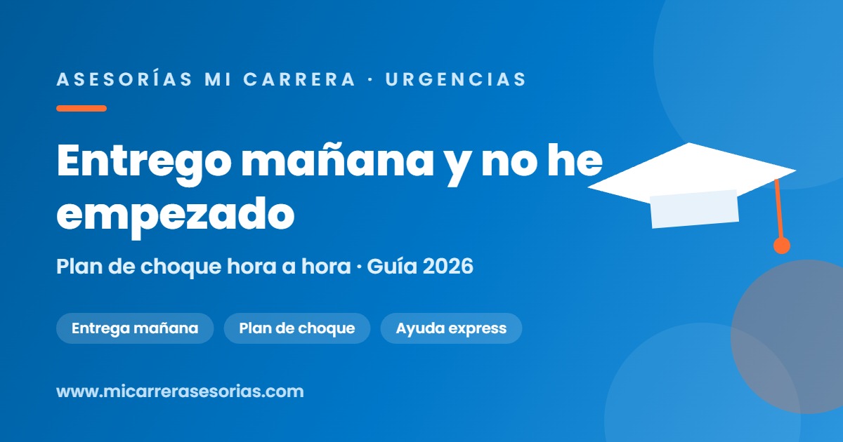 trabajo universitario para mañana