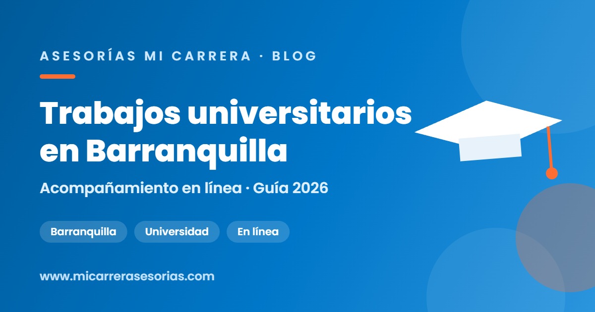 trabajos universitarios barranquilla
