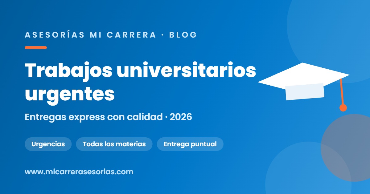 trabajos universitarios urgentes